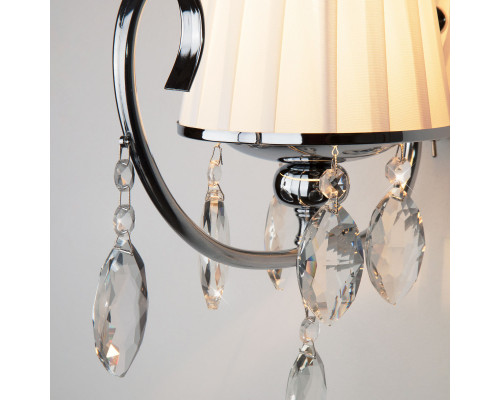Оформить заказ Бра Eurosvet 10021/1 хром/прозрачный хрусталь Strotskis| VIVID-LIGHT.RU