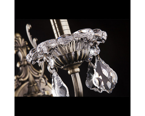 Заказать Бра Eurosvet 3281/1 античная бронза/прозрачный хрусталь Strotskis| VIVID-LIGHT.RU