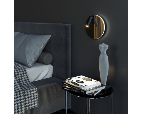 Заказать Бра Elektrostandard Drom LED чёрный/чёрный жемчуг (40105/LED)| VIVID-LIGHT.RU