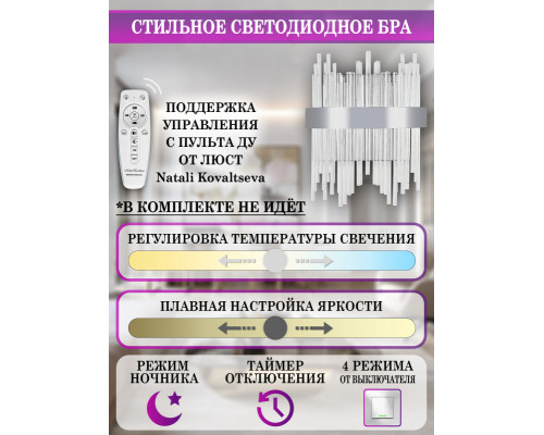 Оформить заказ Бра Natali Kovaltseva LED LAMPS 81119/1W| VIVID-LIGHT.RU