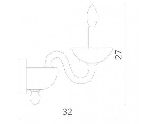 Сделать заказ Бра Divinare 1156/02 AP-1| VIVID-LIGHT.RU
