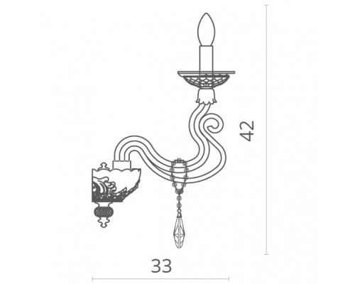 Оформить заказ Бра Divinare 5125/07 AP-1| VIVID-LIGHT.RU