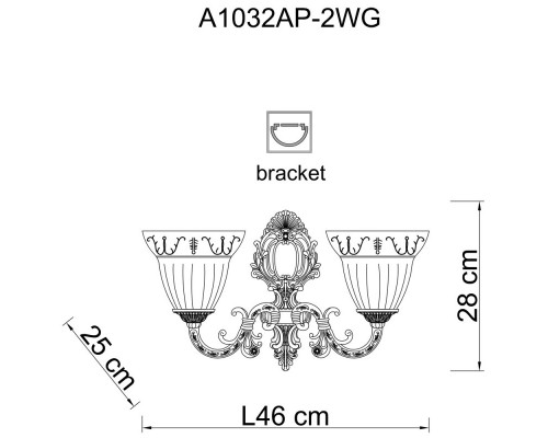 Заказать Бра ARTE Lamp A1032AP-2WG| VIVID-LIGHT.RU