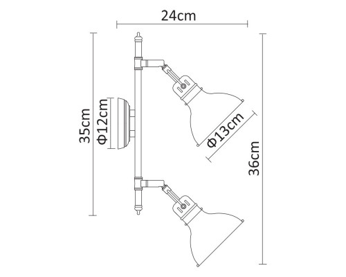 Сделать заказ Бра ARTE Lamp A1102AP-2AB| VIVID-LIGHT.RU