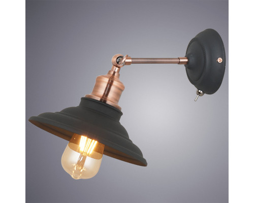 Купить Бра ARTE Lamp A5067AP-1BK| VIVID-LIGHT.RU