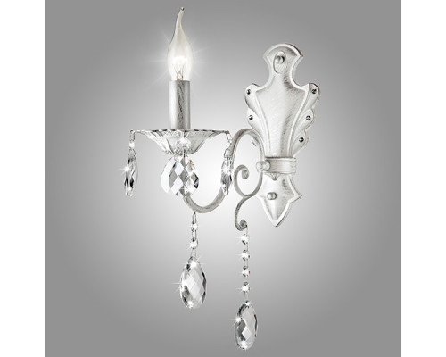 Сделать заказ Бра Eurosvet 10064/1 белый с серебром Strotskis| VIVID-LIGHT.RU