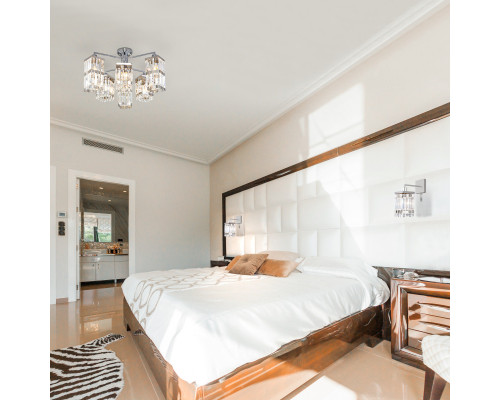 Оформить заказ Бра Eurosvet 10100/1 хром/прозрачный хрусталь Strotskis| VIVID-LIGHT.RU