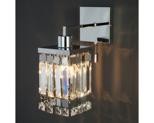 Оформить заказ Бра Eurosvet 10100/1 хром/прозрачный хрусталь Strotskis| VIVID-LIGHT.RU