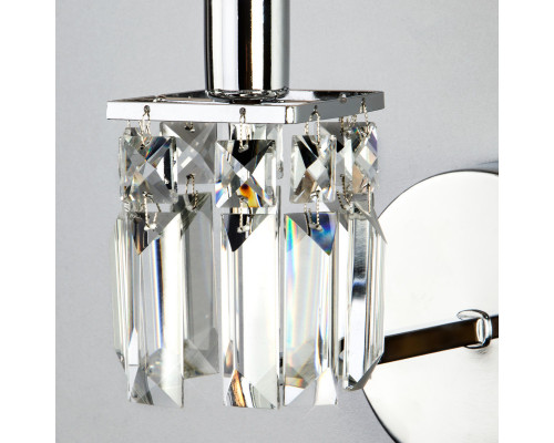 Оформить заказ Бра Eurosvet 10099/1 хром/прозрачный хрусталь Strotskis| VIVID-LIGHT.RU