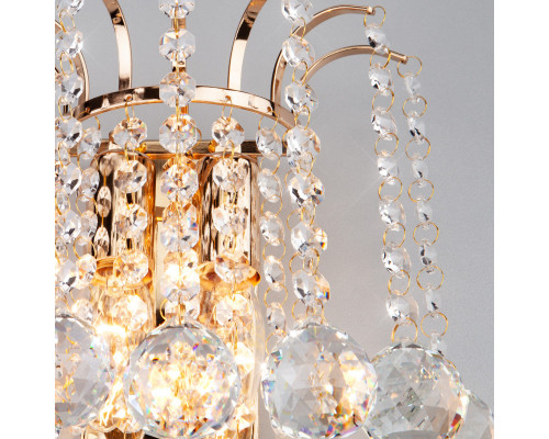 Купить Бра Eurosvet 3299/2 золото/прозрачный хрусталь Strotskis| VIVID-LIGHT.RU
