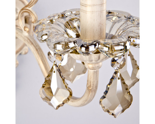 Заказать Бра Eurosvet 3281/1 белый с золотом/тонированный хрусталь Strotskis| VIVID-LIGHT.RU