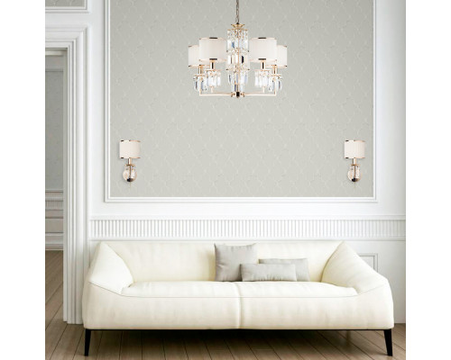 Оформить заказ Бра Eurosvet 10129/1 золото/прозрачный хрусталь Strotskis (10099/1)| VIVID-LIGHT.RU