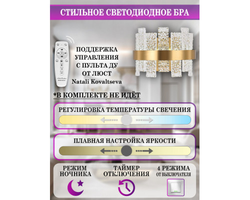 Заказать Бра Natali Kovaltseva LED LAMPS 81120/1W| VIVID-LIGHT.RU