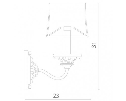 Купить Бра Divinare 1175/01 AP-1| VIVID-LIGHT.RU