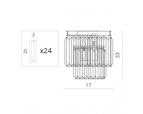 Сделать заказ Бра Divinare 3001/01 AP-2| VIVID-LIGHT.RU
