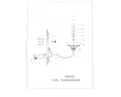 Заказать Бра Lightstar 697622| VIVID-LIGHT.RU