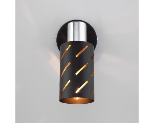 Оформить заказ Бра Eurosvet 20090/1 черный/хром| VIVID-LIGHT.RU