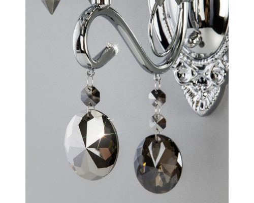 Сделать заказ Бра Eurosvet 10103/1 хром/дымчатый хрусталь Strotskis| VIVID-LIGHT.RU