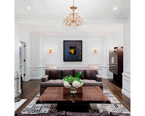 Заказать Бра Eurosvet 10096/1 золото/прозрачный хрусталь Strotskis| VIVID-LIGHT.RU