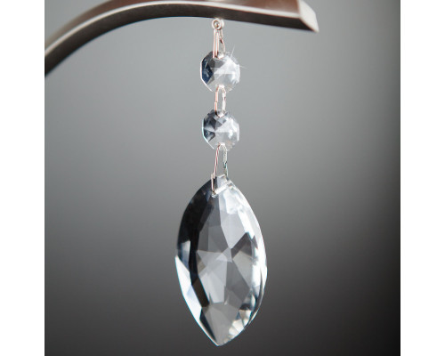 Заказать Бра Eurosvet 10089/1 сатин-никель/прозрачный хрусталь Strotskis| VIVID-LIGHT.RU