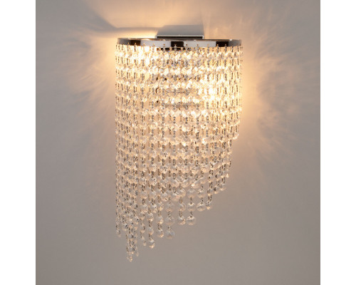 Заказать Бра Eurosvet 3102/2 хром/прозрачный хрусталь Strotskis| VIVID-LIGHT.RU