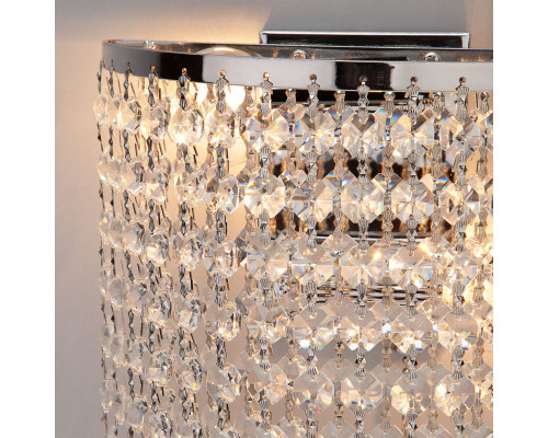 Заказать Бра Eurosvet 3102/2 хром/прозрачный хрусталь Strotskis| VIVID-LIGHT.RU