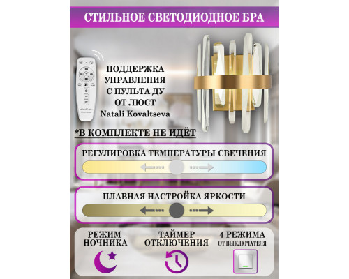 Заказать Бра Natali Kovaltseva LED LAMPS 81116/1W| VIVID-LIGHT.RU