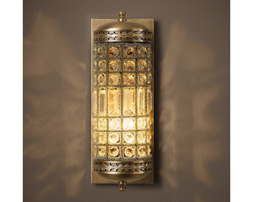 Купить Бра DeLight Collection KR0107W-1 antique brass| VIVID-LIGHT.RU