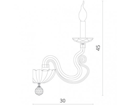 Купить Бра Divinare 8825/03 AP-1| VIVID-LIGHT.RU