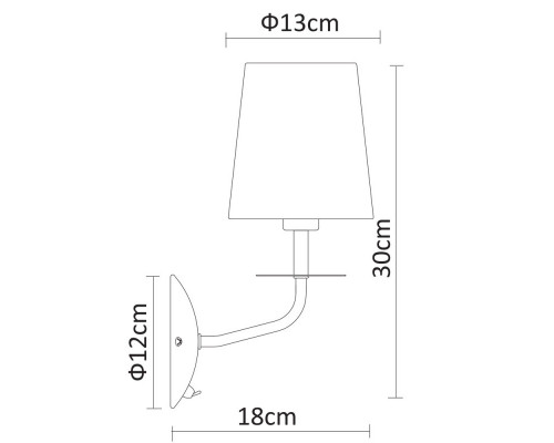 Купить Бра ARTE Lamp A1048AP-1CC| VIVID-LIGHT.RU