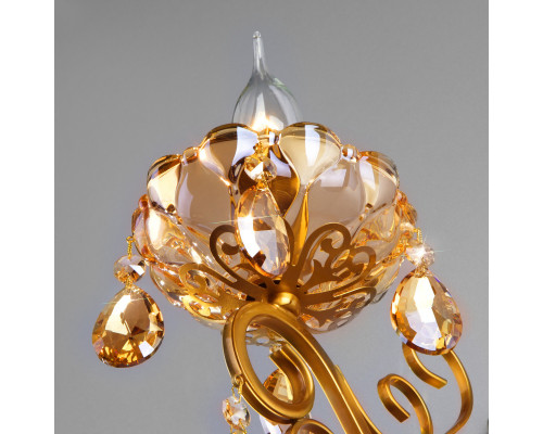 Оформить заказ Бра Eurosvet 10109/1 бронза/тонированный хрусталь Strotskis| VIVID-LIGHT.RU