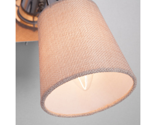 Купить Бра Eurosvet 20080/2 хром/бежевый| VIVID-LIGHT.RU