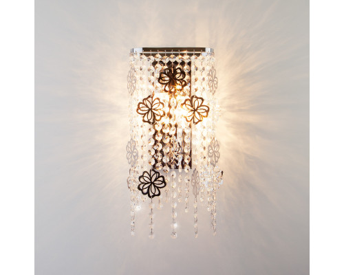 Заказать Бра Eurosvet 10083/2 хром/прозрачный хрусталь Strotskis| VIVID-LIGHT.RU