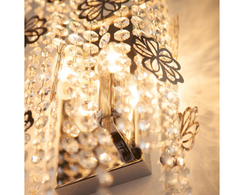 Заказать Бра Eurosvet 10083/2 хром/прозрачный хрусталь Strotskis| VIVID-LIGHT.RU