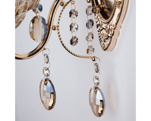 Заказать Бра Eurosvet 10025/1 золото/тонированный хрусталь Strotskis| VIVID-LIGHT.RU