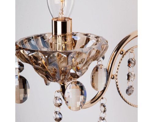 Заказать Бра Eurosvet 10025/1 золото/тонированный хрусталь Strotskis| VIVID-LIGHT.RU