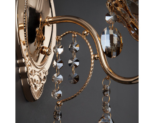 Заказать Бра Eurosvet 10025/1 золото/тонированный хрусталь Strotskis| VIVID-LIGHT.RU