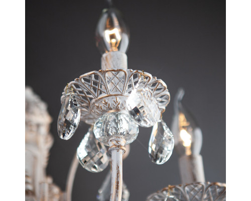 Оформить заказ Бра Eurosvet 3305/3 белый с золотом/прозрачный хрусталь Strotskis| VIVID-LIGHT.RU