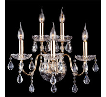 Бра Eurosvet 3600/5 золото/прозрачный хрусталь Strotskis