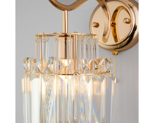 Сделать заказ Бра Eurosvet 10119/1 золото/прозрачный хрусталь Strotskis| VIVID-LIGHT.RU