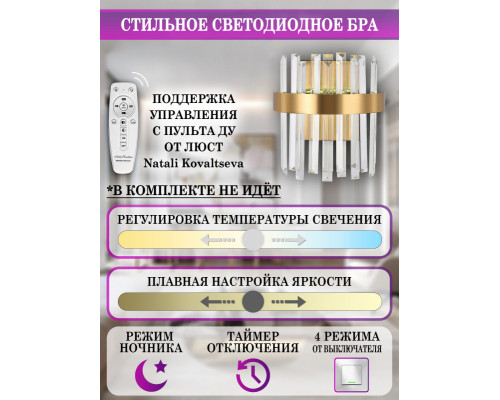 Сделать заказ Бра Natali Kovaltseva LED LAMPS 81122/1W| VIVID-LIGHT.RU