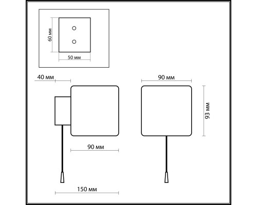 Купить Бра Odeon Light 2183/1W| VIVID-LIGHT.RU