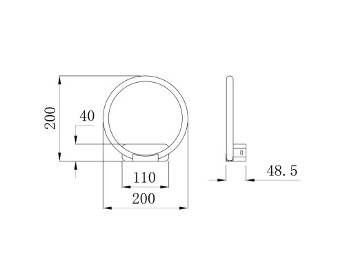 Купить Бра ARTE Lamp A2500AP-1BK| VIVID-LIGHT.RU