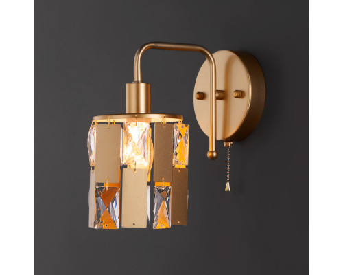 Оформить заказ Бра Eurosvet 10101/1 перламутровое золото/прозрачный хрусталь Strotskis| VIVID-LIGHT.RU