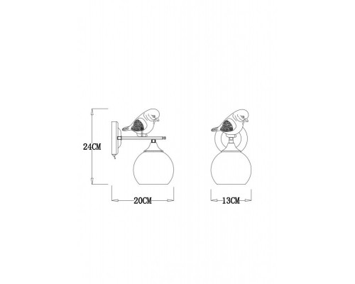 Сделать заказ Бра ARTE Lamp A2150AP-1WG| VIVID-LIGHT.RU