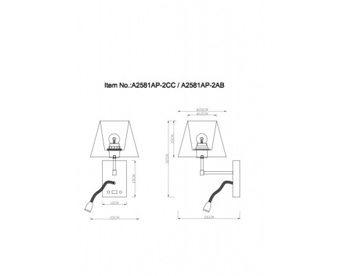 Оформить заказ Бра ARTE Lamp A2581AP-2CC| VIVID-LIGHT.RU