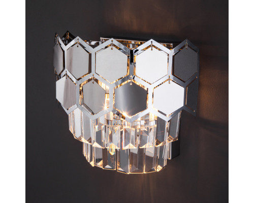 Заказать Бра Eurosvet 10113/2 хром/прозрачный хрусталь Strotskis| VIVID-LIGHT.RU