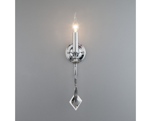 Оформить заказ Бра Eurosvet 10110/1 хром/дымчатый хрусталь Strotskis| VIVID-LIGHT.RU