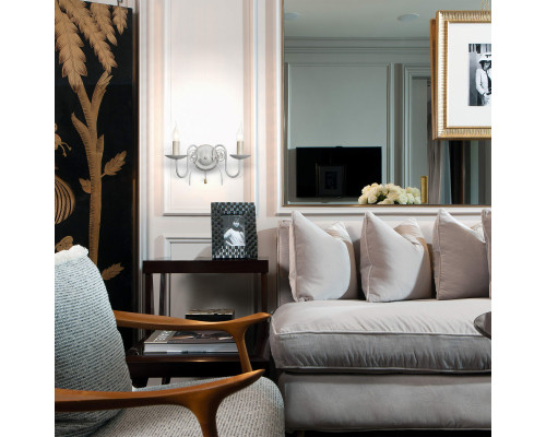 Купить Бра Eurosvet 60018/2 белый с золотом| VIVID-LIGHT.RU