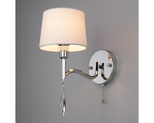 Оформить заказ Бра Eurosvet 10127/1 хром/прозрачный хрусталь Strotskis (10093/1)| VIVID-LIGHT.RU